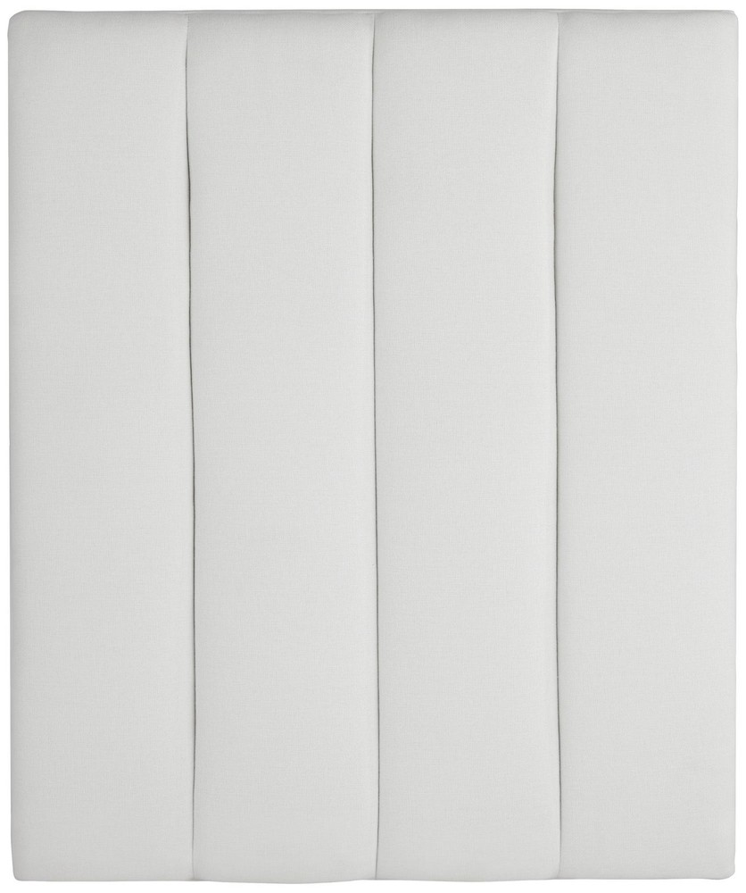 Trent Channel Tufted White Fabric Sideboard