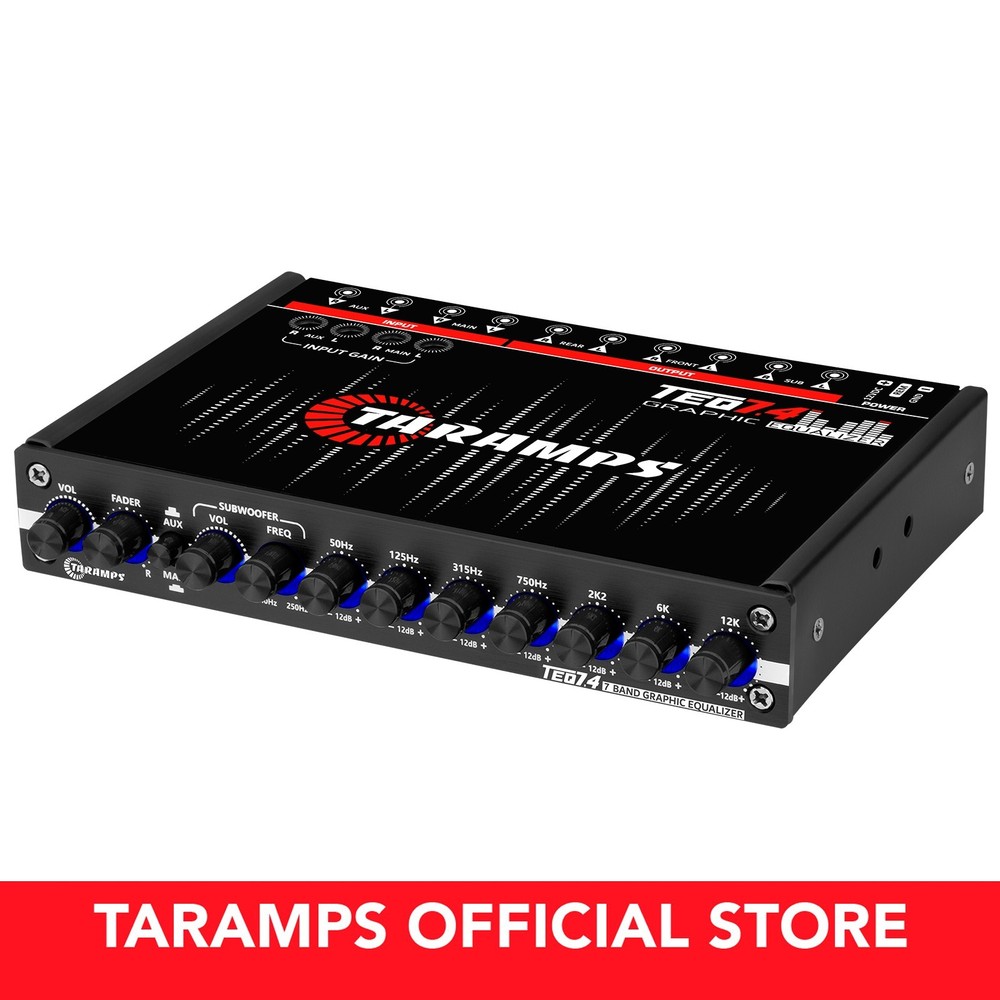 Taramps TEQ 7.4 Stereo 7-Band Graphic Equalizer