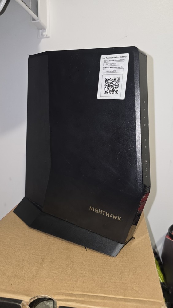 NETGEAR AX2700 Nighthawk AX6 Cable Modem Router Black