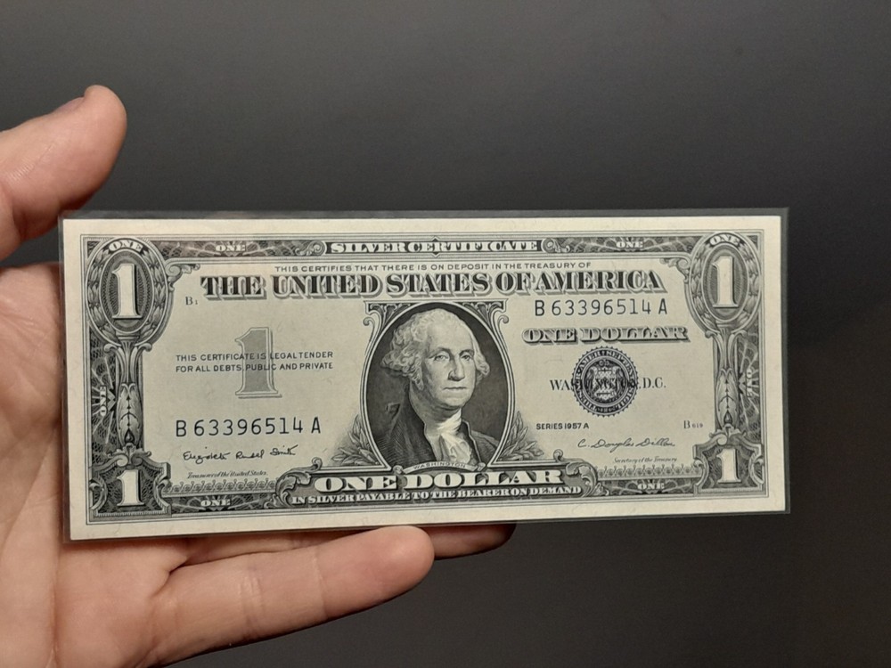 1957  A $1 Silver Certificate Uncirculated