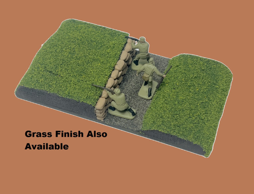 Trench Section- Unfinished 1/72 scale Diorama, Gaming