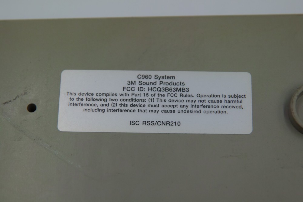 3M Intercom System C960 Base Station W/ A201AA Loop Detector