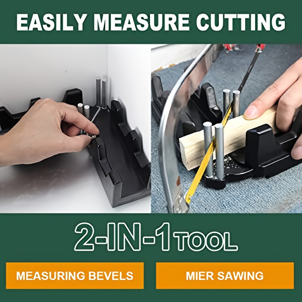 2-in-1 Portable Miter Tool for Precise Angle Measuring - DIY