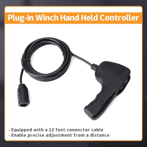 83658 Plug-in Winch Remote Hand Held Controller Compatible with WARN 9.5ti
