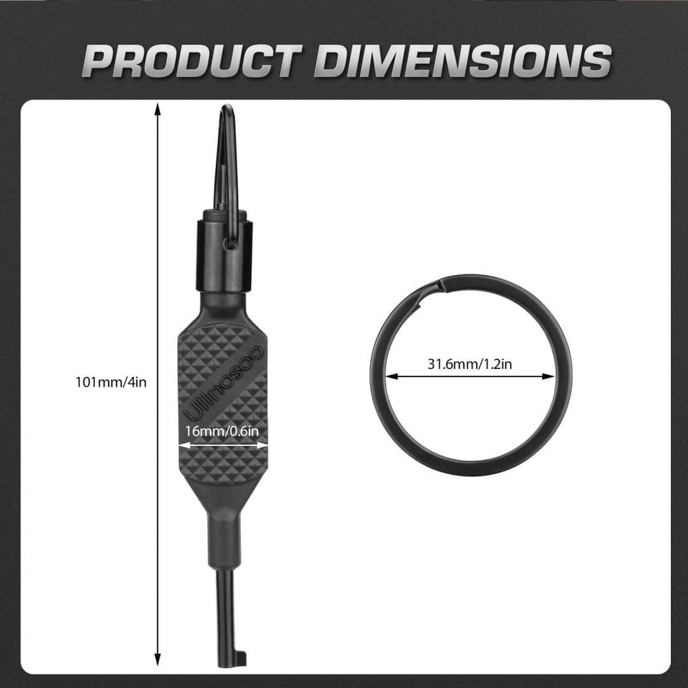 Innovative 4" Handcuff Key with Security Features - Ideal for Security Personnel