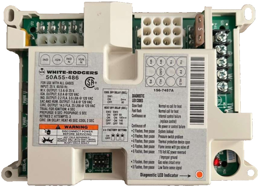 50A55-486 Furnace Control Board