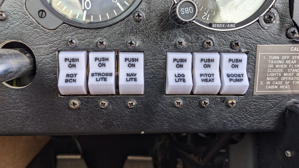 Nav Light Mooney Klixon Switch Cover