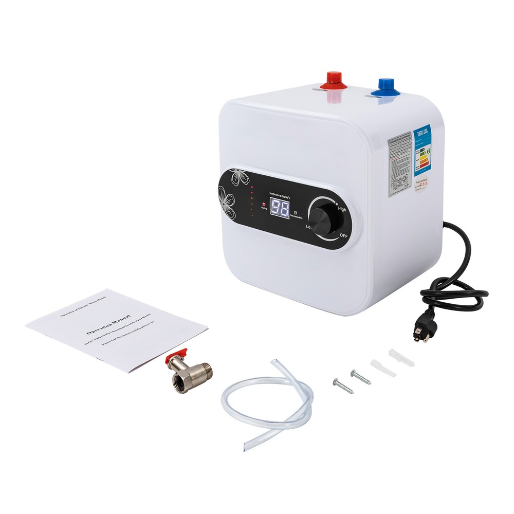 RV Trailer 1.5KW Electric Mini-Tank Water Heater Instant Hot Under Counter Sink