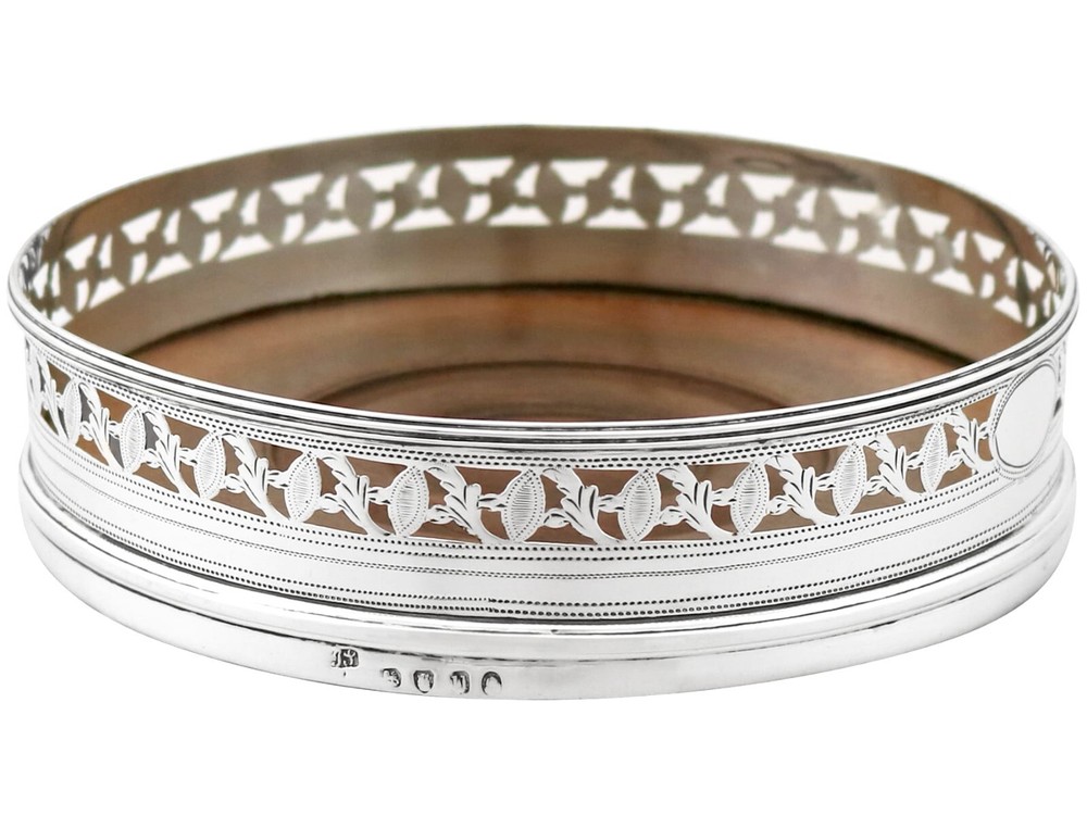 Georgian Sterling Silver Coasters 1795