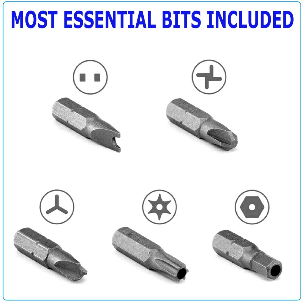 33 Torx Bit Set Tamper Proof Security Torq Hex Star Spanner Tri Wing Screwdriver