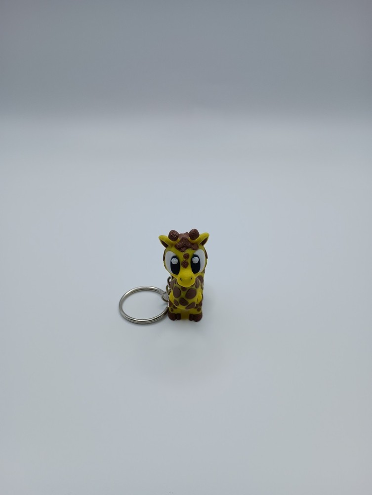 3D Printed Jiggle Pet Giraffe Keychain