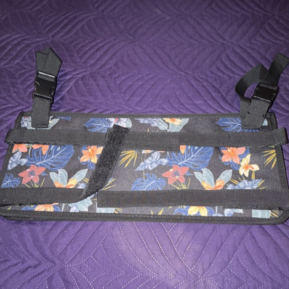 SupreGear Rollator Basket Floral Organizer Bag Lightweight Polyester