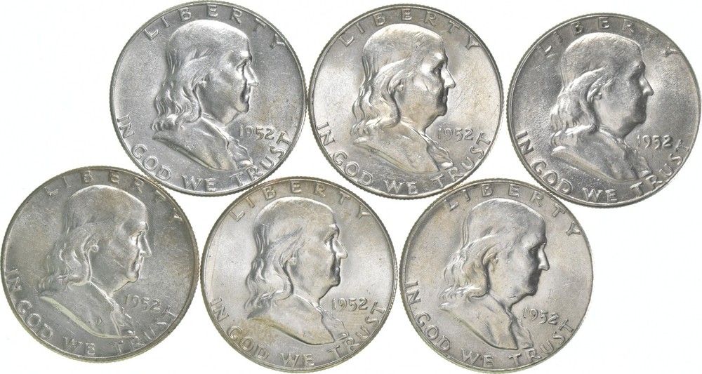 1952 Franklin Half Dollar AU