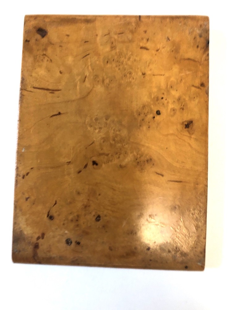 Antique Burl Cigarette Case