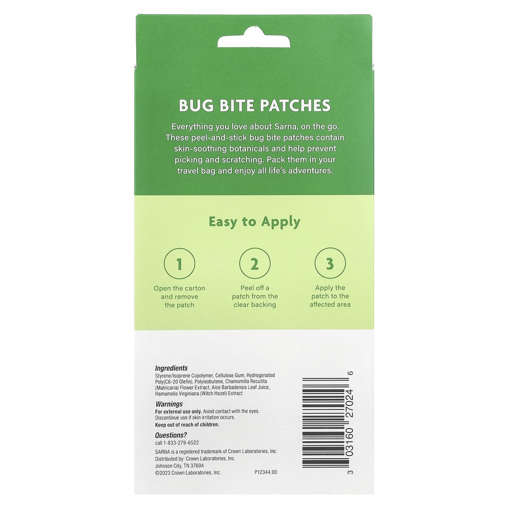 Bug Bite Patches, 24 Count