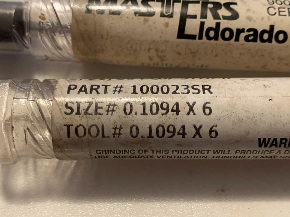 2-PCS-DRILL MASTER ELDORADO - GUN DRILL - .1094 X 6"