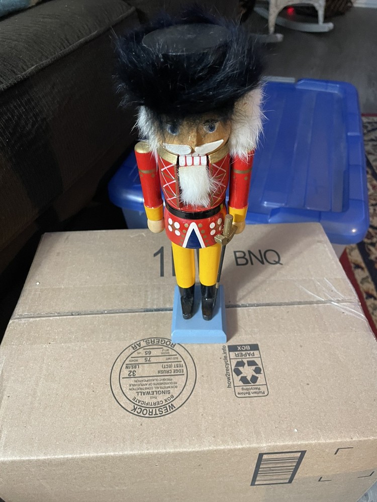 Colorful Nutcracker 10 In With Sword NEW