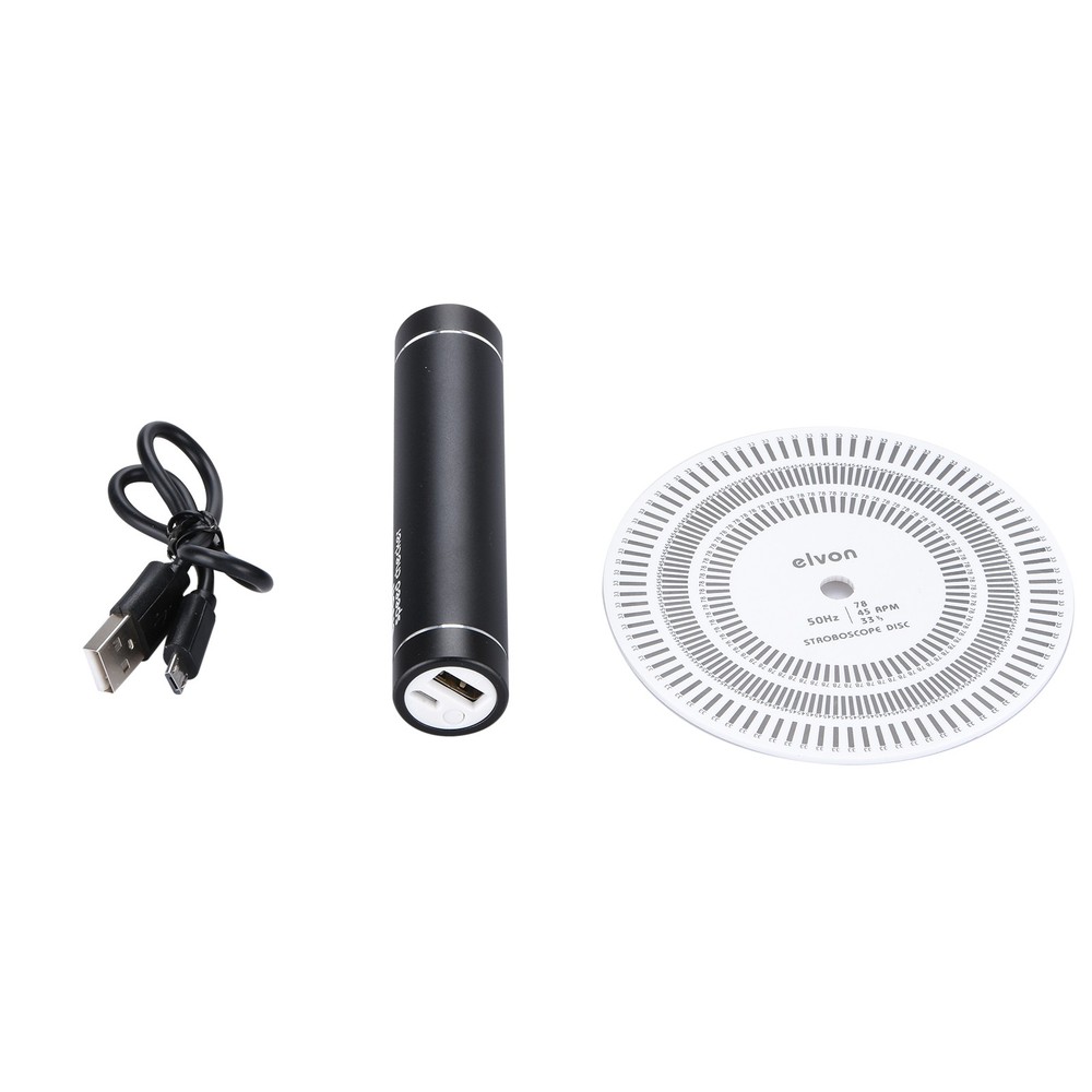 Turntable LP Record Stroboscopic Speed Strobe Light+Tachometer Disc Tester Tool
