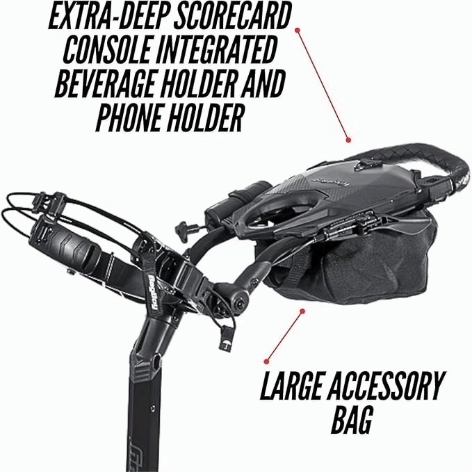 Bag Boy Quad Pro Push Cart, Black/Slate