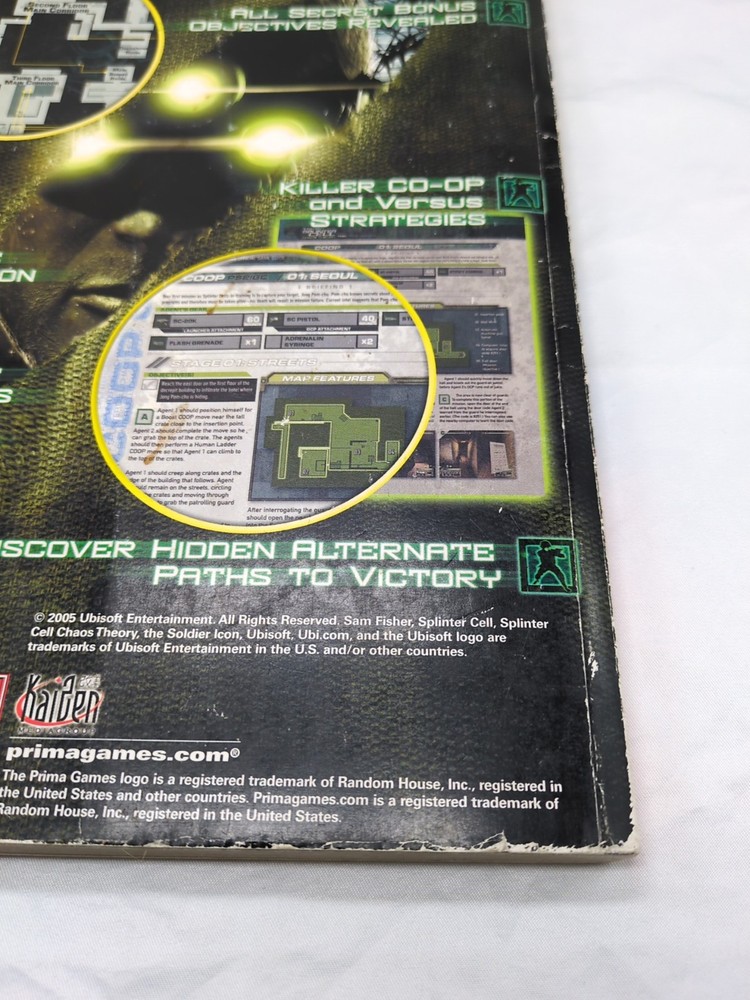 Splinter Cell Chaos Theory Tom Clancys Strategy Guide Book