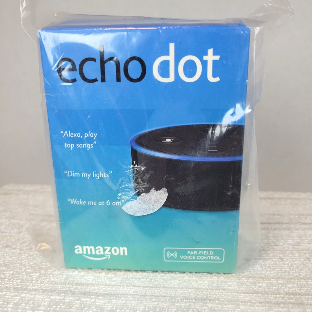 Amazon Echo Dot (2nd Generation) Smart Speaker - Black New Sealed Original Box