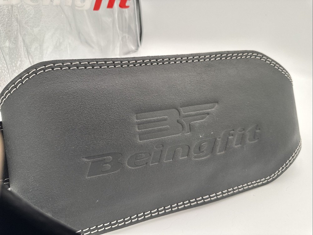 Leather Weightlifting Belt Gym Training Back support.