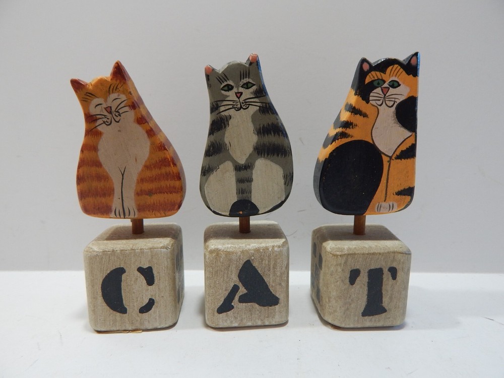 Ohio Wholesale - Folk art CAT blocks