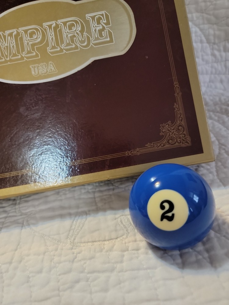 Replacement Billiard Pool 2 Ball Blue Empire 2.25" EUC