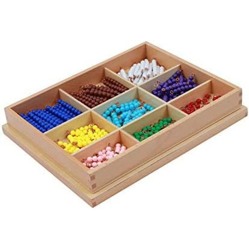 Adena Montessori Counting Beads Checker Board Math Games & Teaching...