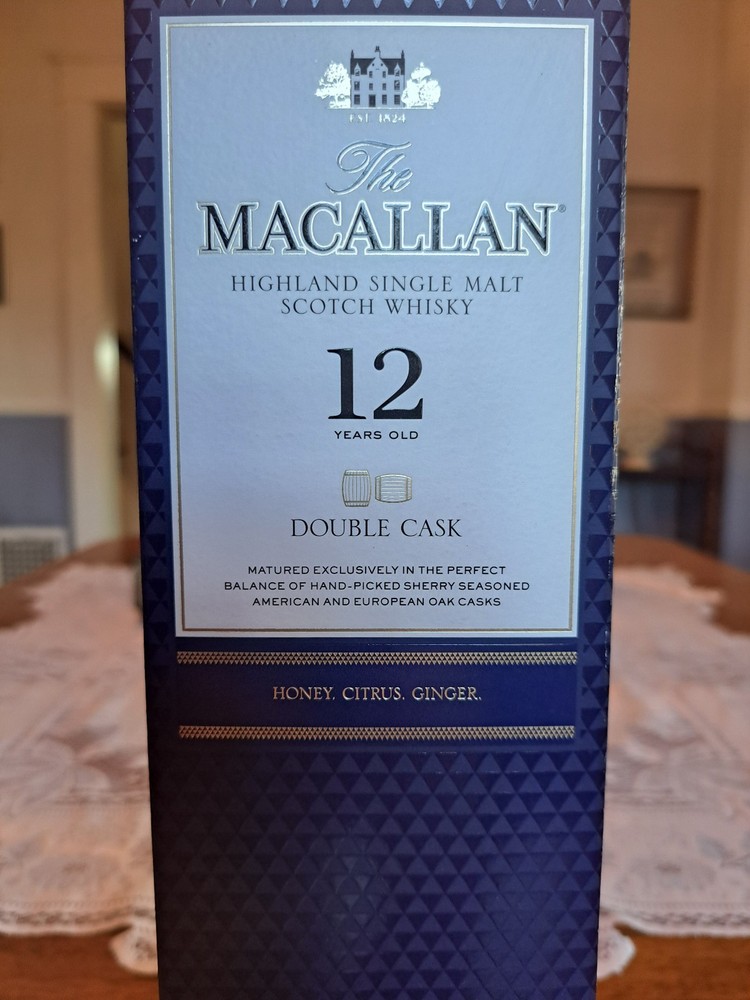 BOX ONLY The Macallan 12 Year Double Cask Scotch Whisky EMPTY Presentation Box