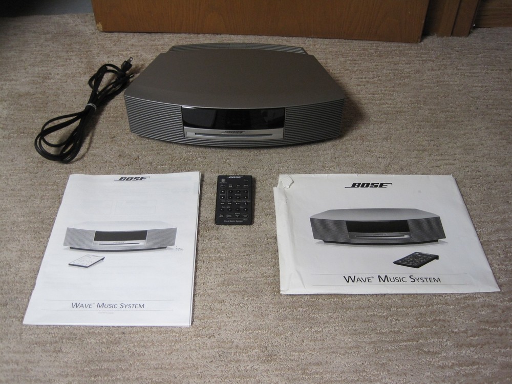 Bose Wave Music System Graphite Gray Silver CD Player W/Remote Fully Tested MINT