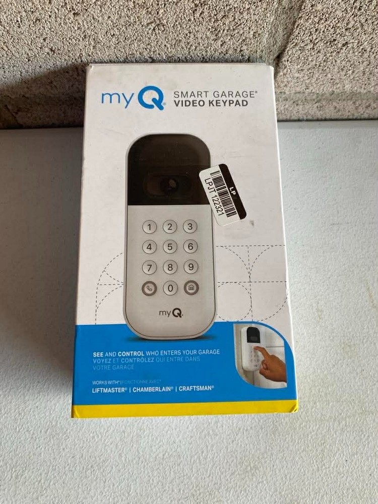 myQ Smart Garage Video Keypad - White