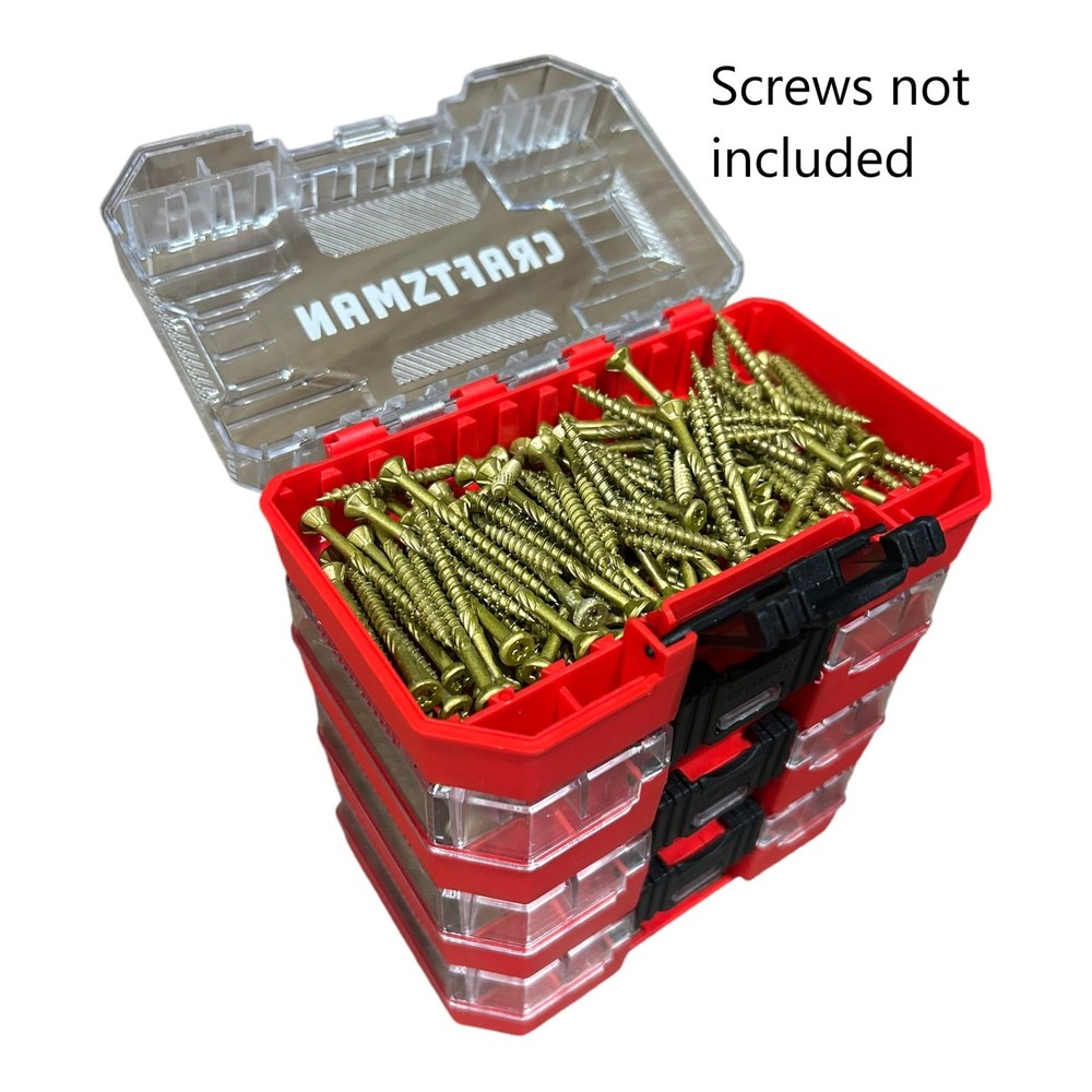 Craftsman Nano Versastack Cases 4-Pack - Small Stackable Plastic Storage