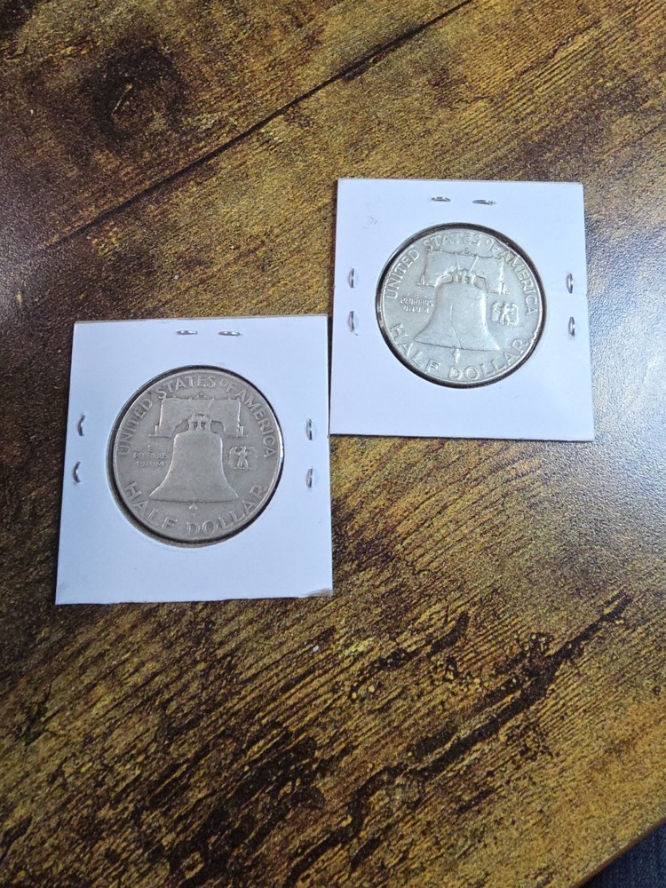 $1 Face Value Half Dollar Franklins 90% Silver