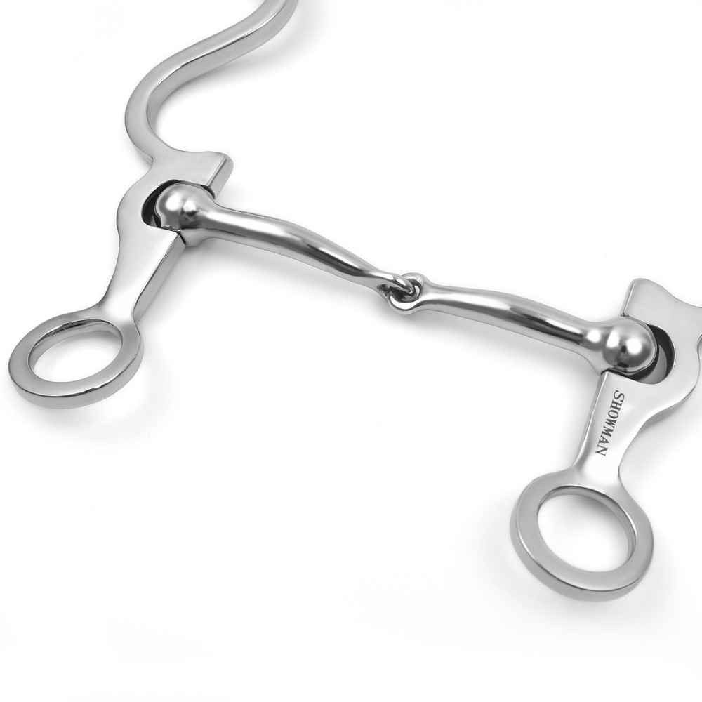 Showman S Shank Bit with Smooth Snaffle