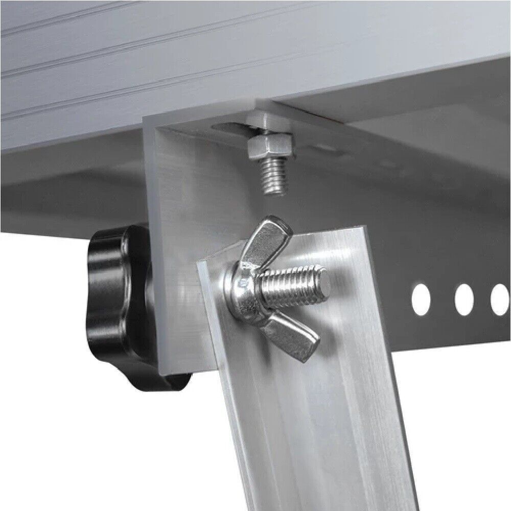 Solar Panel RV Tilt Mount Brackets 46in Roof Flat Surface Adjustable Frame 2 set