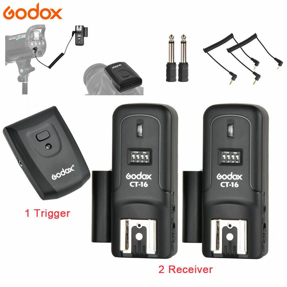 Camera CT-16 Wireless Radio 16 Channels Flash Trigger Transmitter + Receiver Set