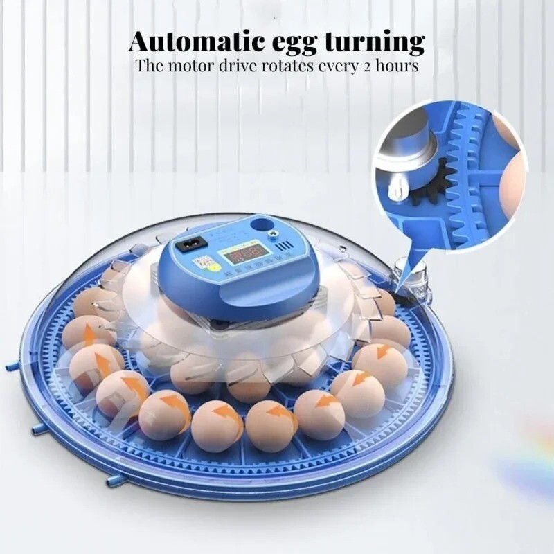 For Egg Turning Chicken Duck Quail Birds Brooder Incubation Machine 30 Eggs