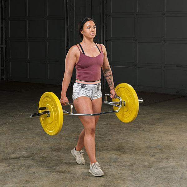 Body-Solid Olympic Shrug Bar with Raised Handles