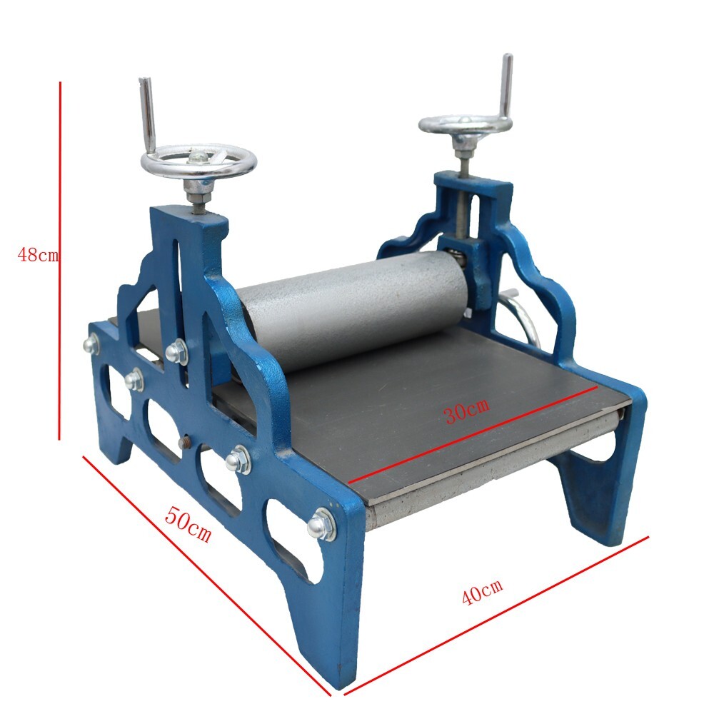 Manual Slab Roller Printmaking Machine Tabletop Adjustable No Shims Tool
