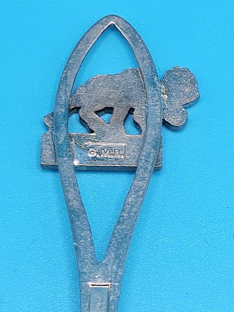 Vintage Jasper Moose Souvenir Spoon Gmb
