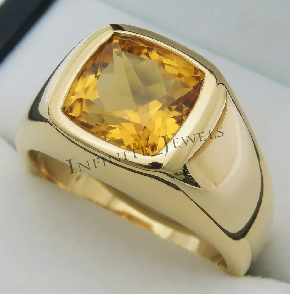 Natural Ruby Gemstone Ring For Men's With 925 Sterling Silver Cushion Cut Ring