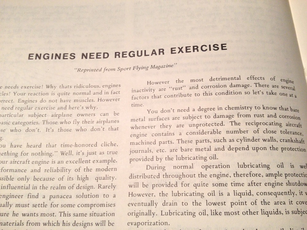 Continental "Tips On Engine Care" Booklet Manual.