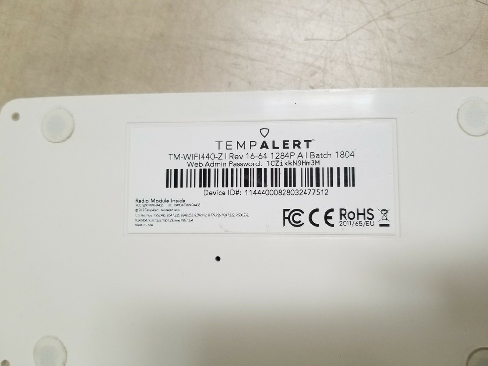 Temp Alert Temperature Ethernet Gateway TM-WIFI440-Z-DEFAULT