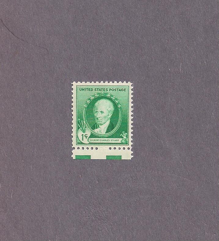 #884 Famous American Gilbert Charles Stuart mint NHOG