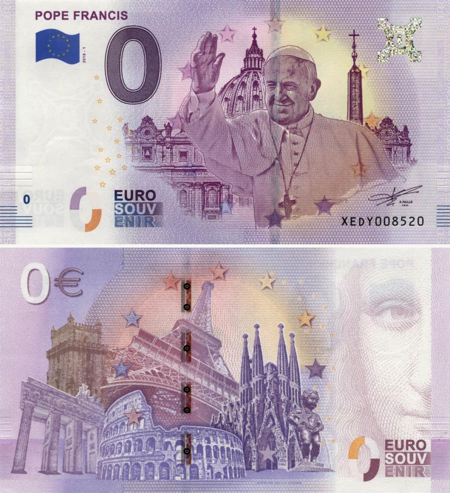 Germany 0 EURO 2018 Pope Francis UNC