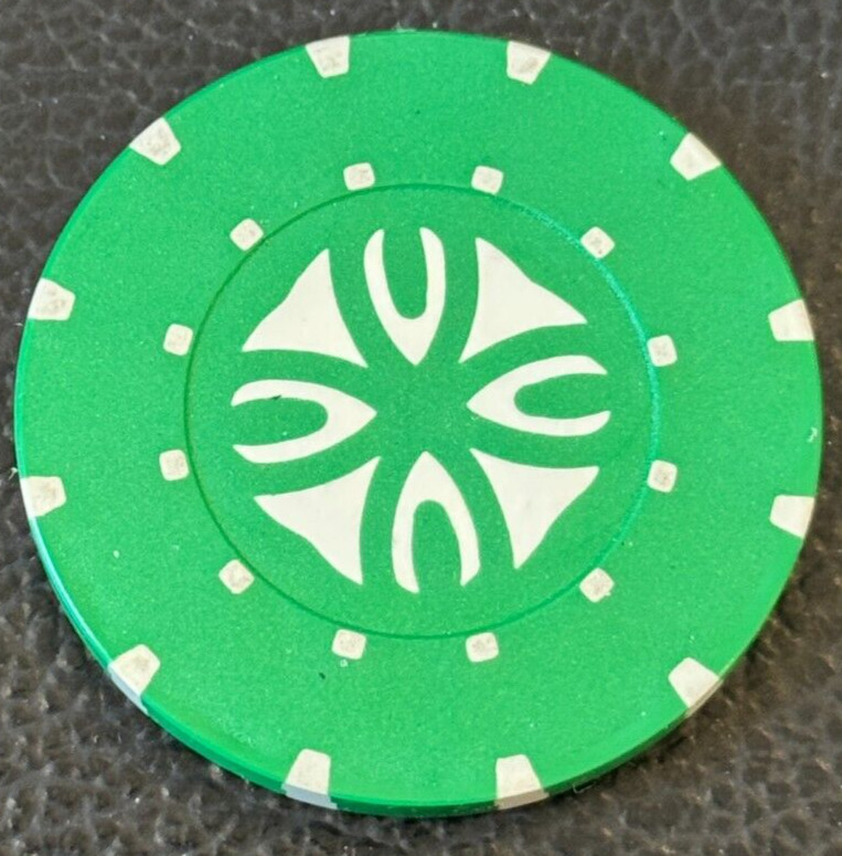 Vintage Green Design Poker Chip