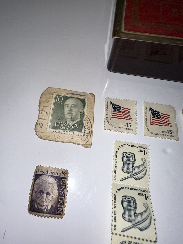 Small Stamp Collection, With A Stamp Box