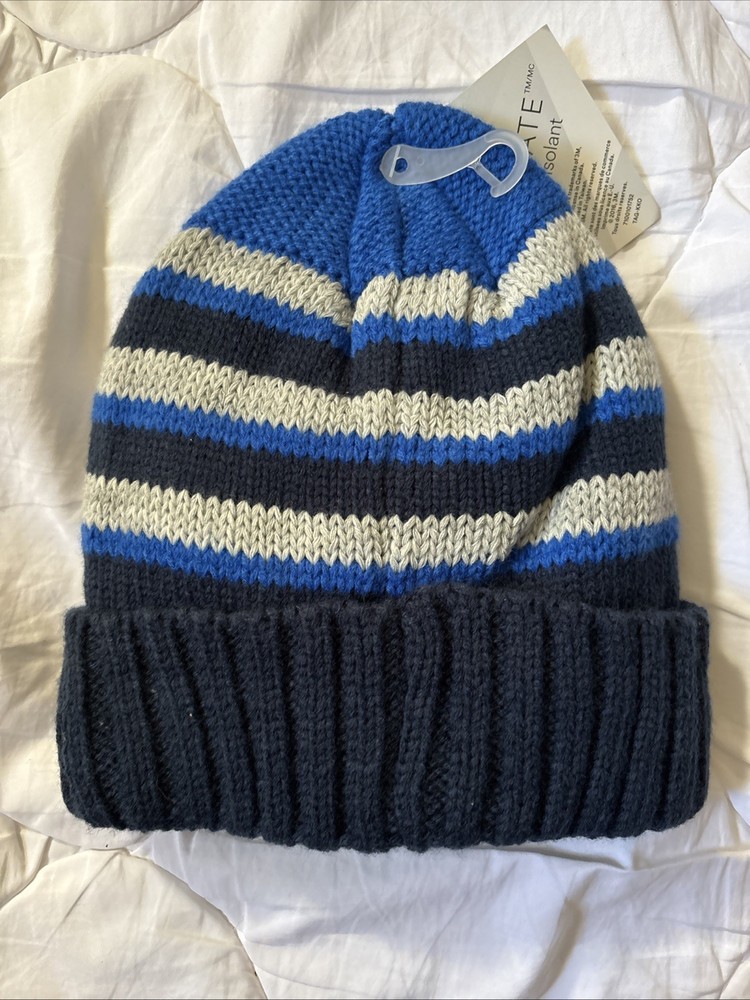 3M Thinsulate Swiss Tech Performance Gear Knit Winter Hat Blue Lined