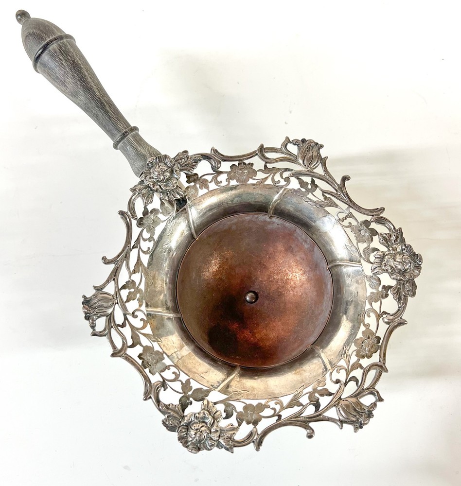 19th Century Dutch Silver footed Brazier with copper lining